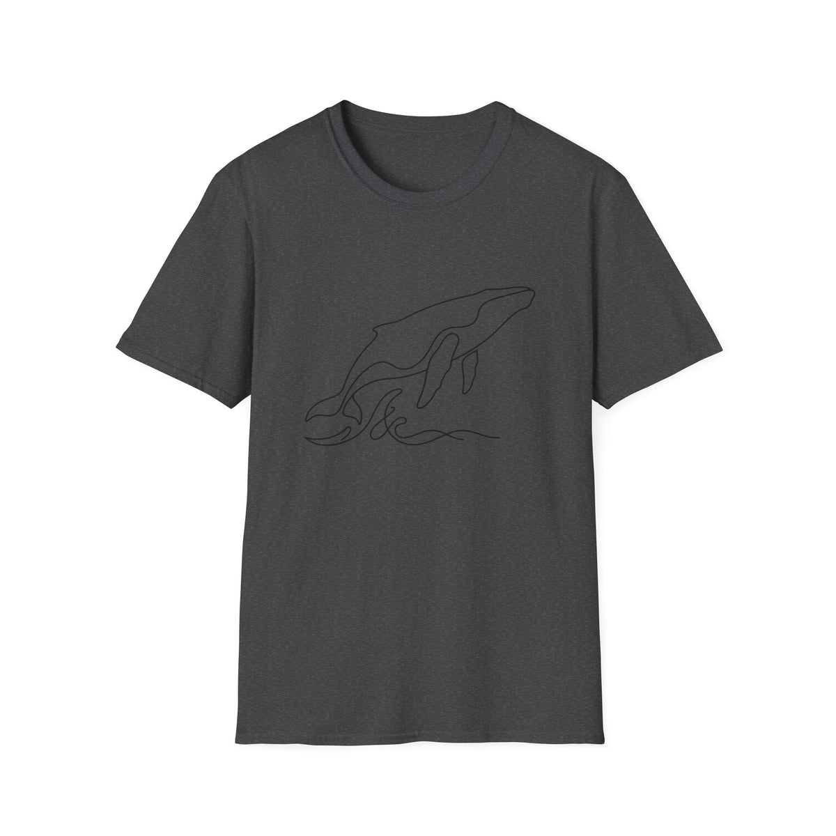 Line Art Whale T-Shirt