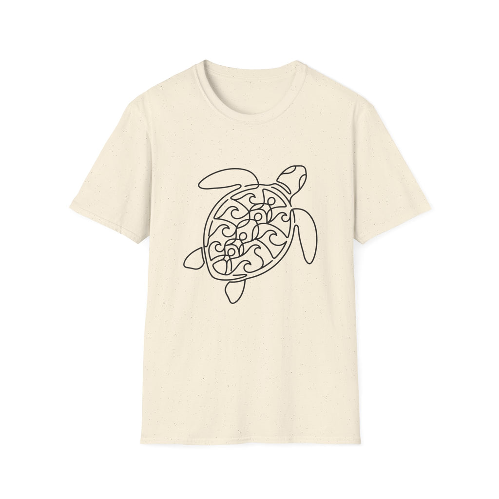 Line Art Turtle T-Shirt