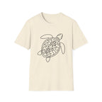 Line Art Turtle T-Shirt