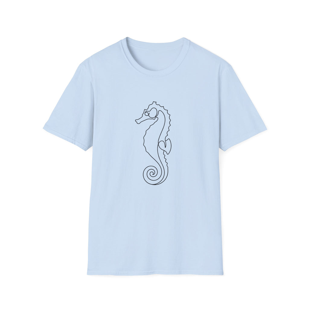 Line Art Seahorse T-Shirt