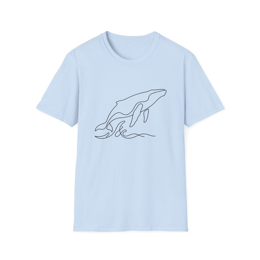 Line Art Whale T-Shirt