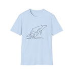 Line Art Whale T-Shirt