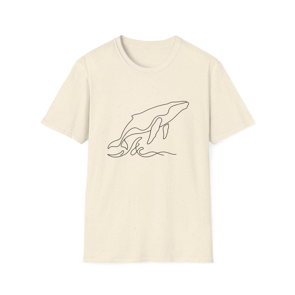 Line Art Whale T-Shirt