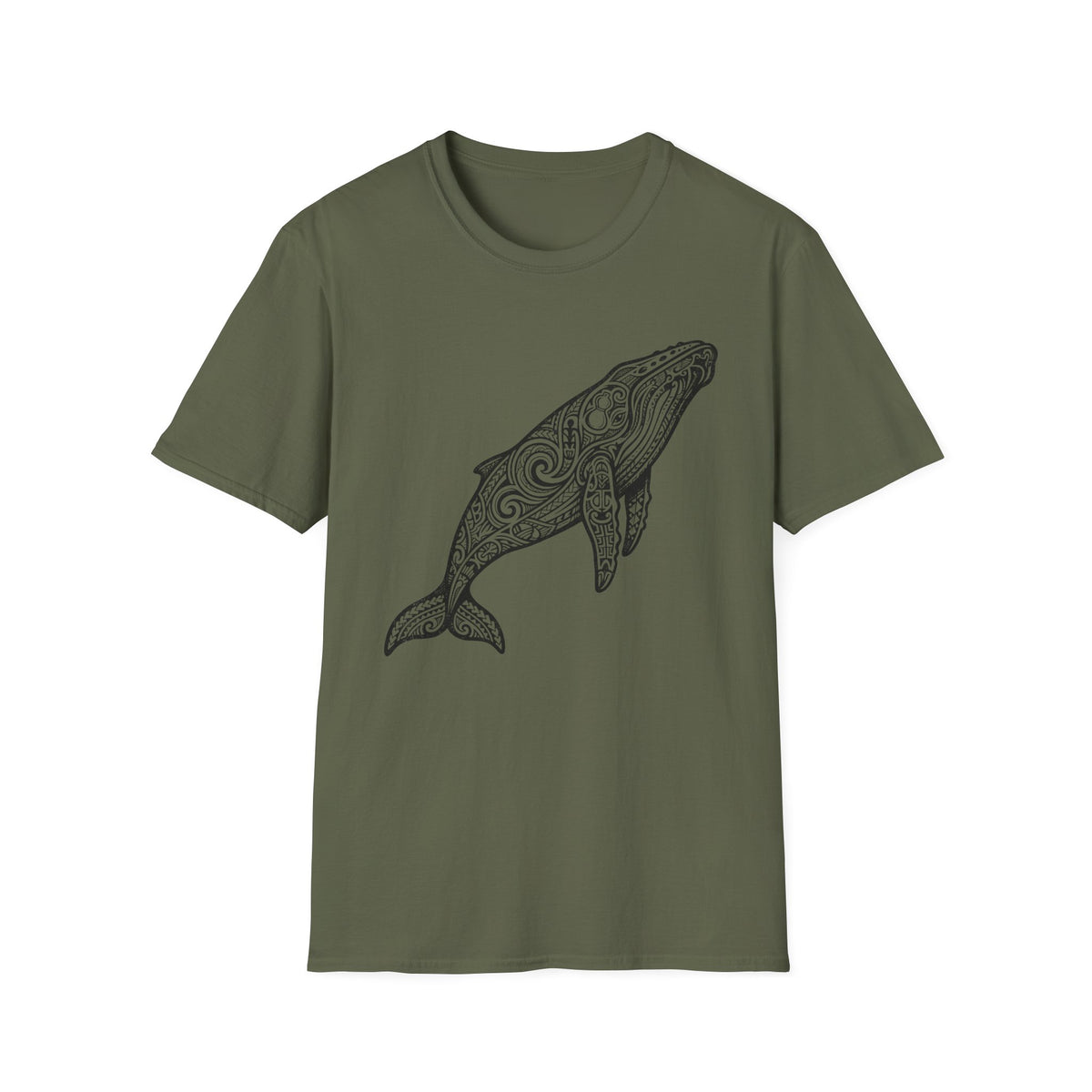 Hawaiian Style Whale T-Shirt