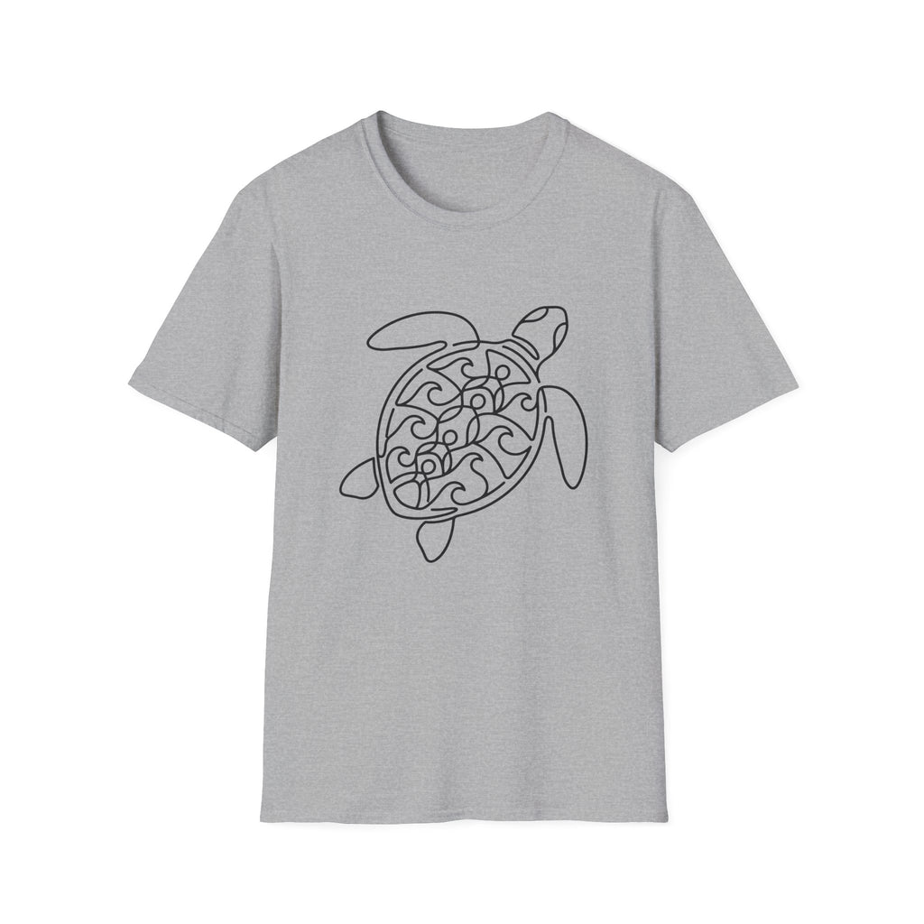Line Art Turtle T-Shirt