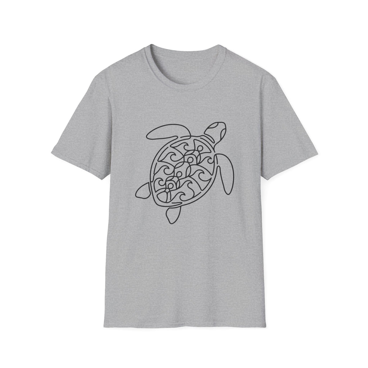 Line Art Turtle T-Shirt