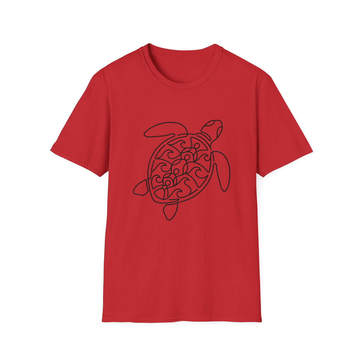 Line Art Turtle T-Shirt