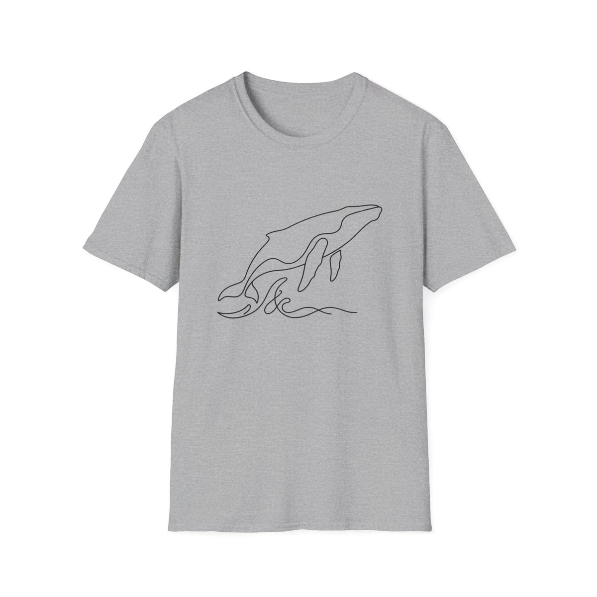 Line Art Whale T-Shirt