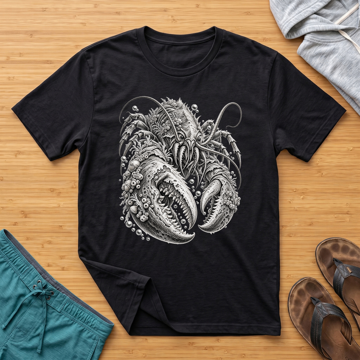 Colossal Lobster - Deep Sea Horror T-Shirt