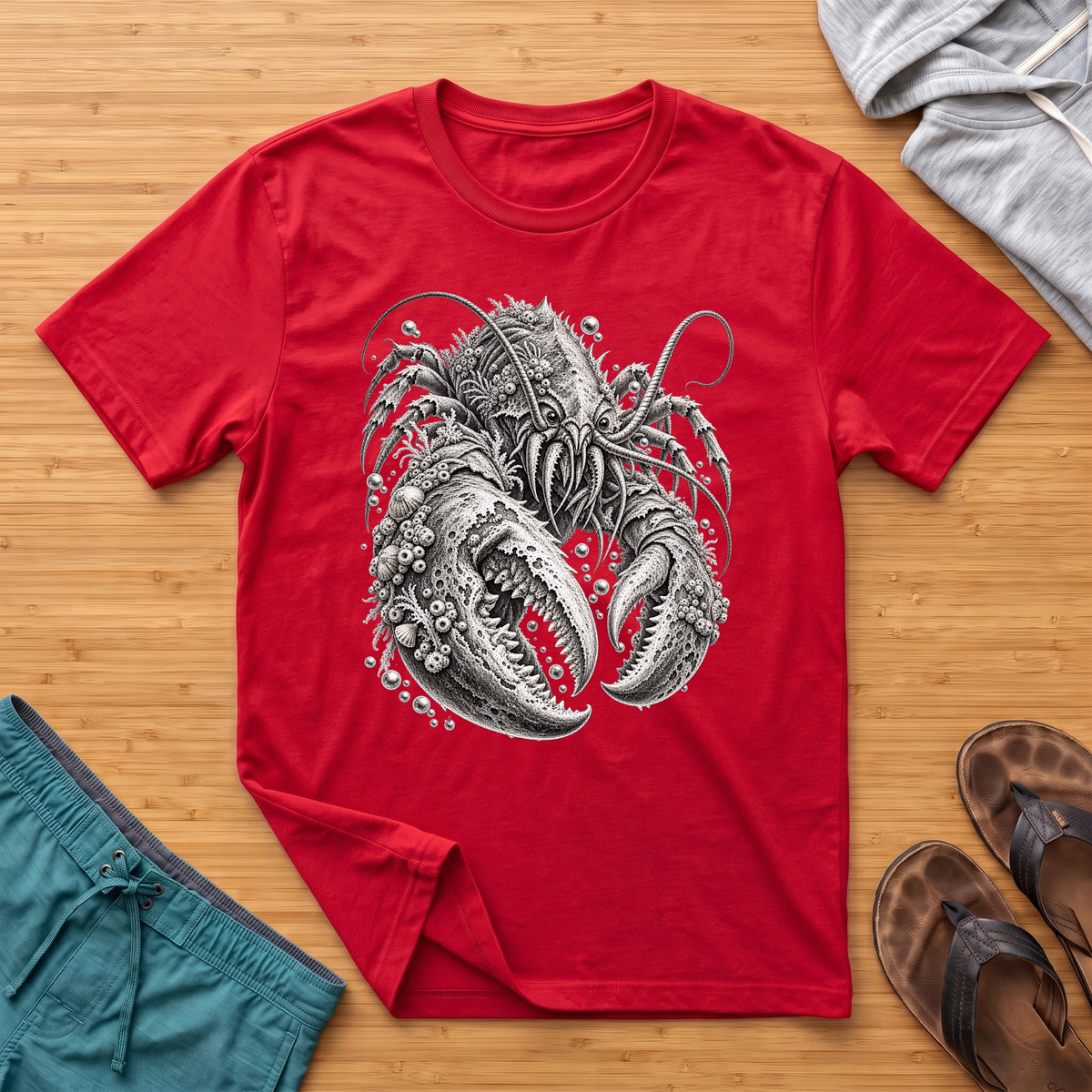 Colossal Lobster - Deep Sea Horror T-Shirt