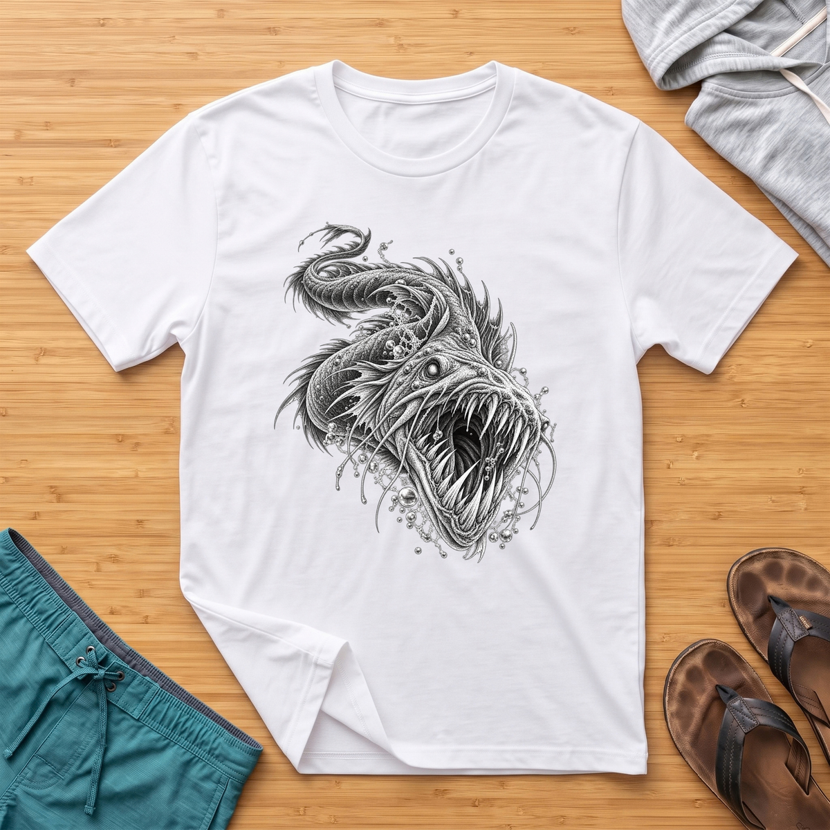 Sea Serpant - Deep Sea Horror T-Shirt