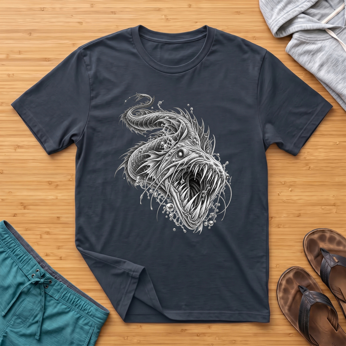 Sea Serpant - Deep Sea Horror T-Shirt