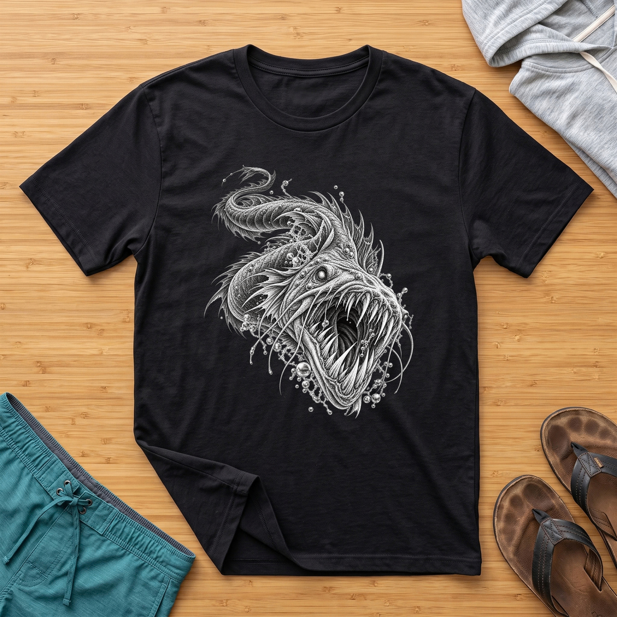 Sea Serpant - Deep Sea Horror T-Shirt