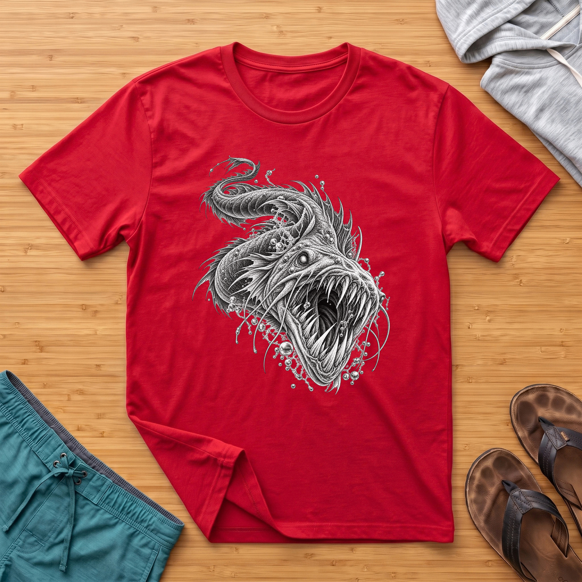 Sea Serpant - Deep Sea Horror T-Shirt