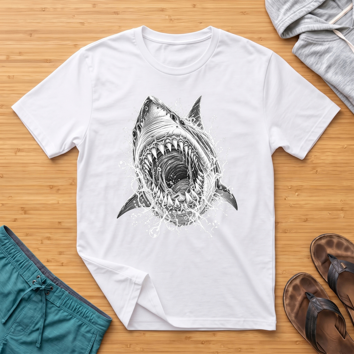 Great White - Deep Sea Horror T-Shirt