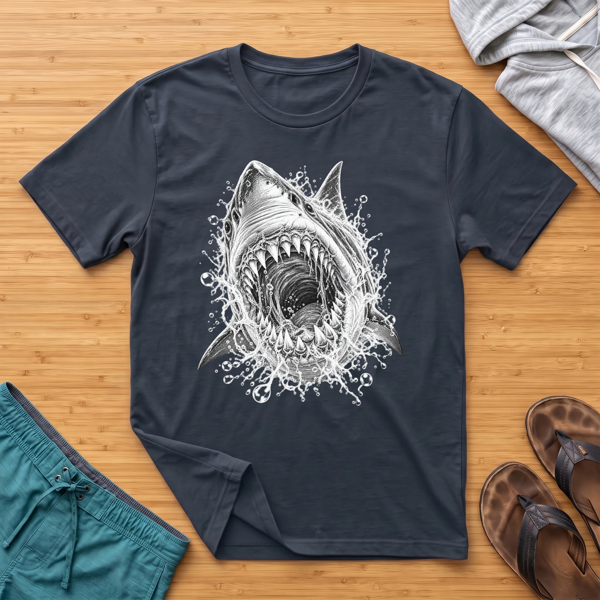 Great White - Deep Sea Horror T-Shirt