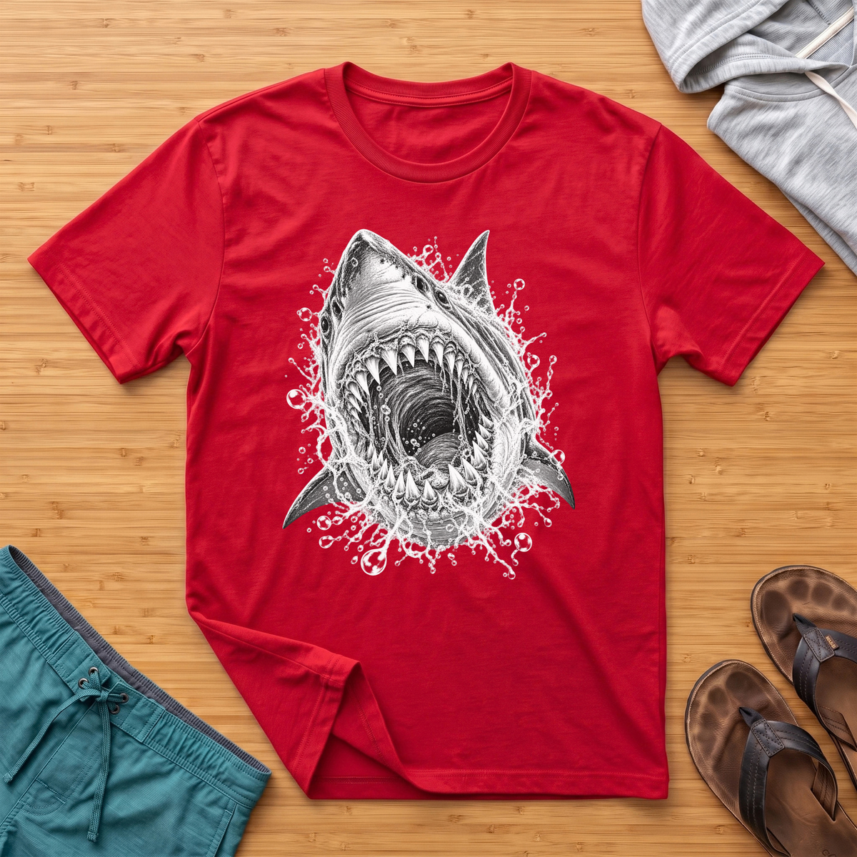 Great White - Deep Sea Horror T-Shirt