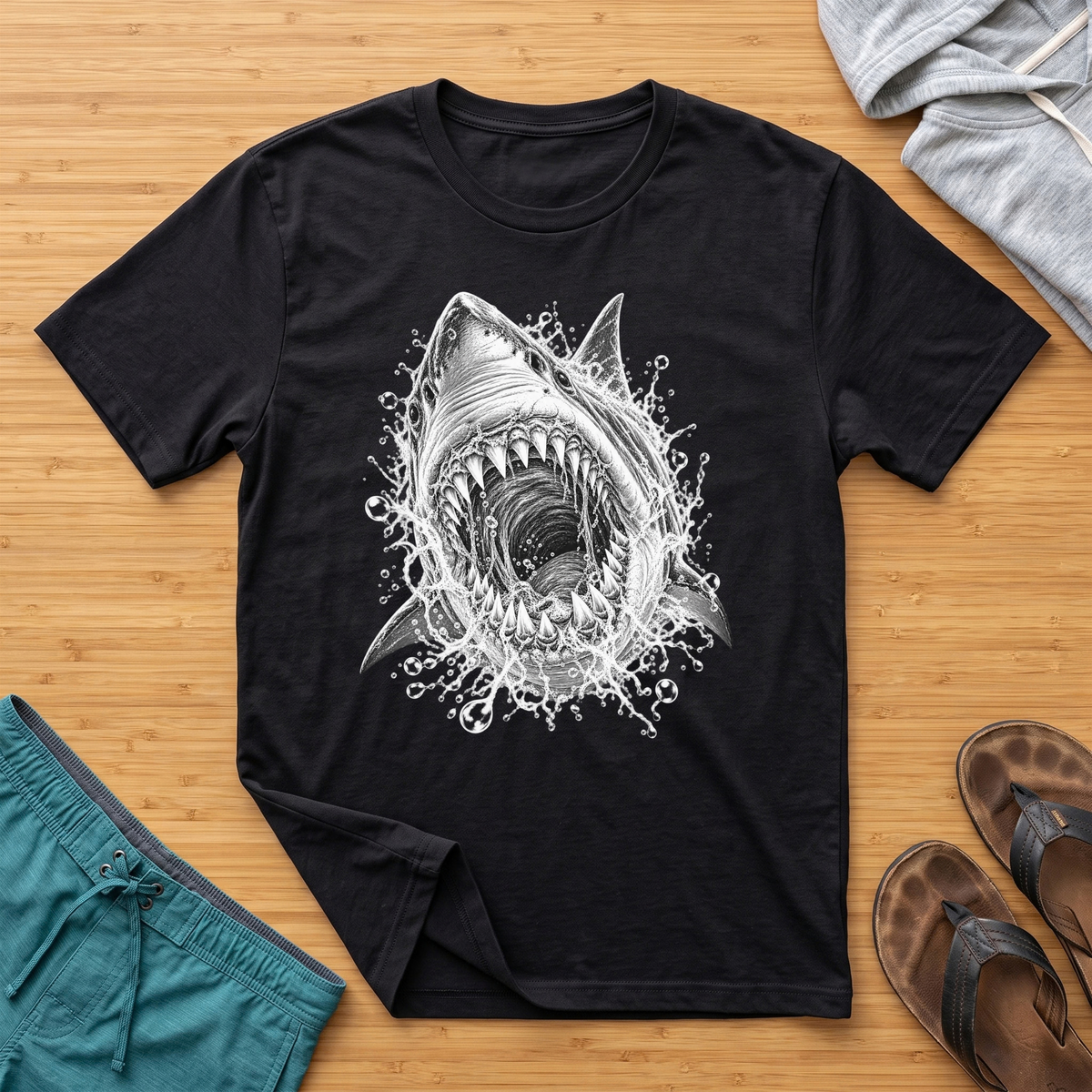 Great White - Deep Sea Horror T-Shirt