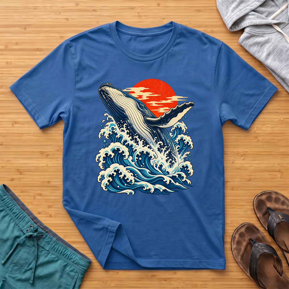 Japanese Inspired Whale T-Shirt