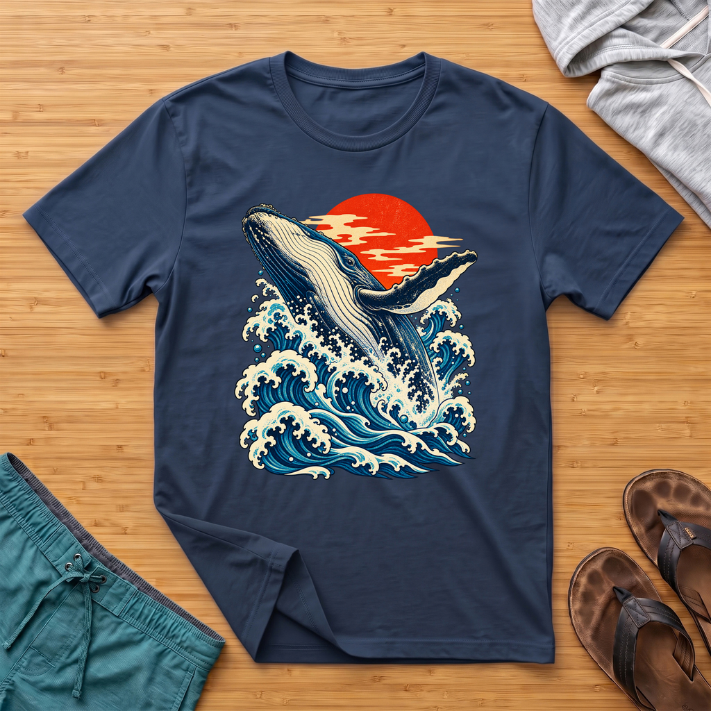 Japanese Inspired Whale T-Shirt