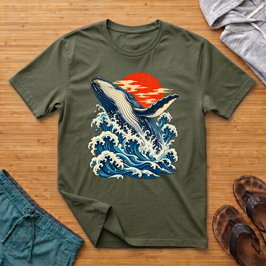 Japanese Inspired Whale T-Shirt