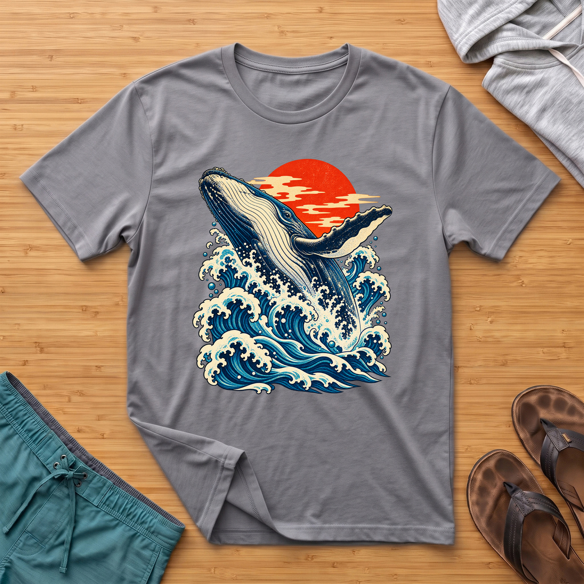 Japanese Inspired Whale T-Shirt