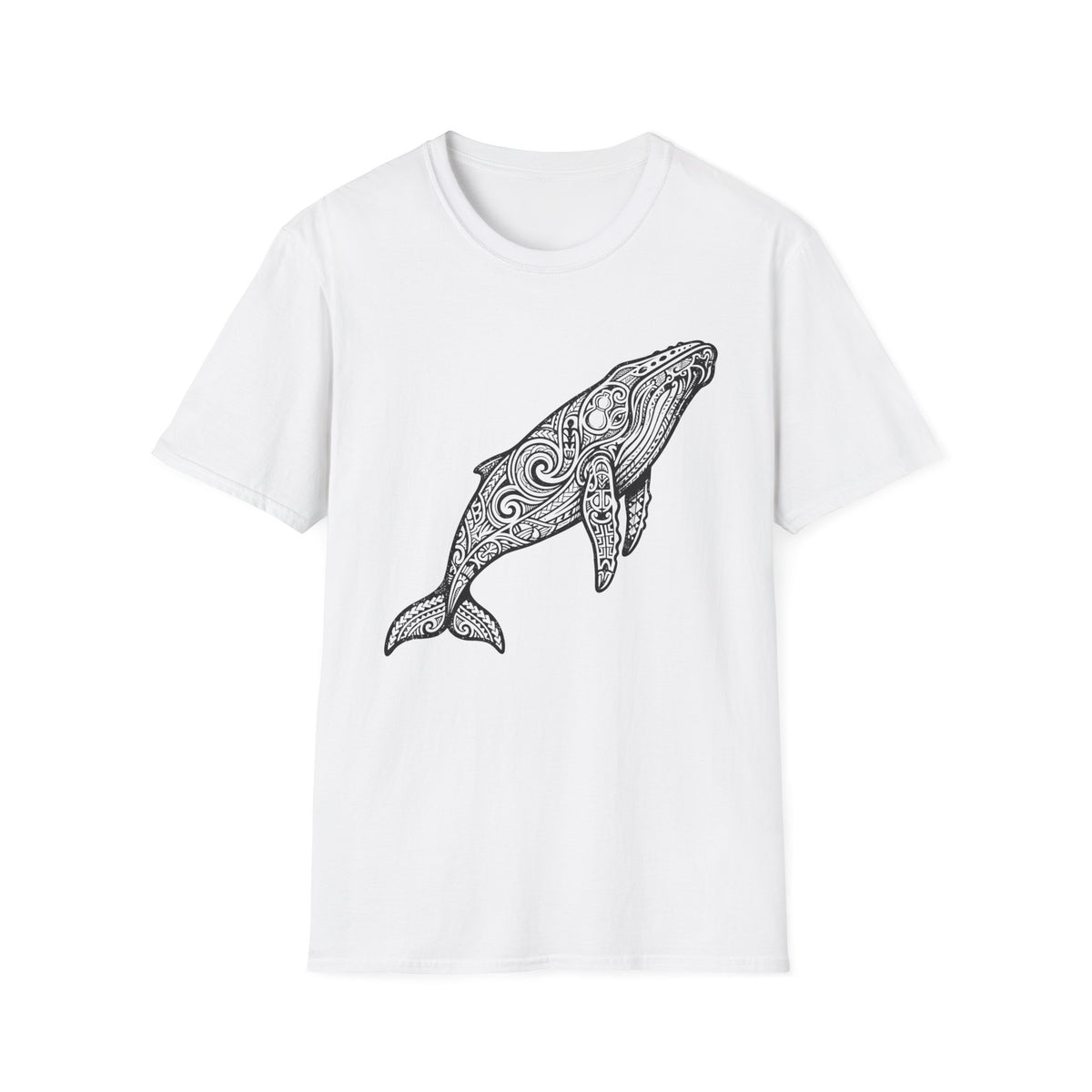 Hawaiian Style Whale T-Shirt