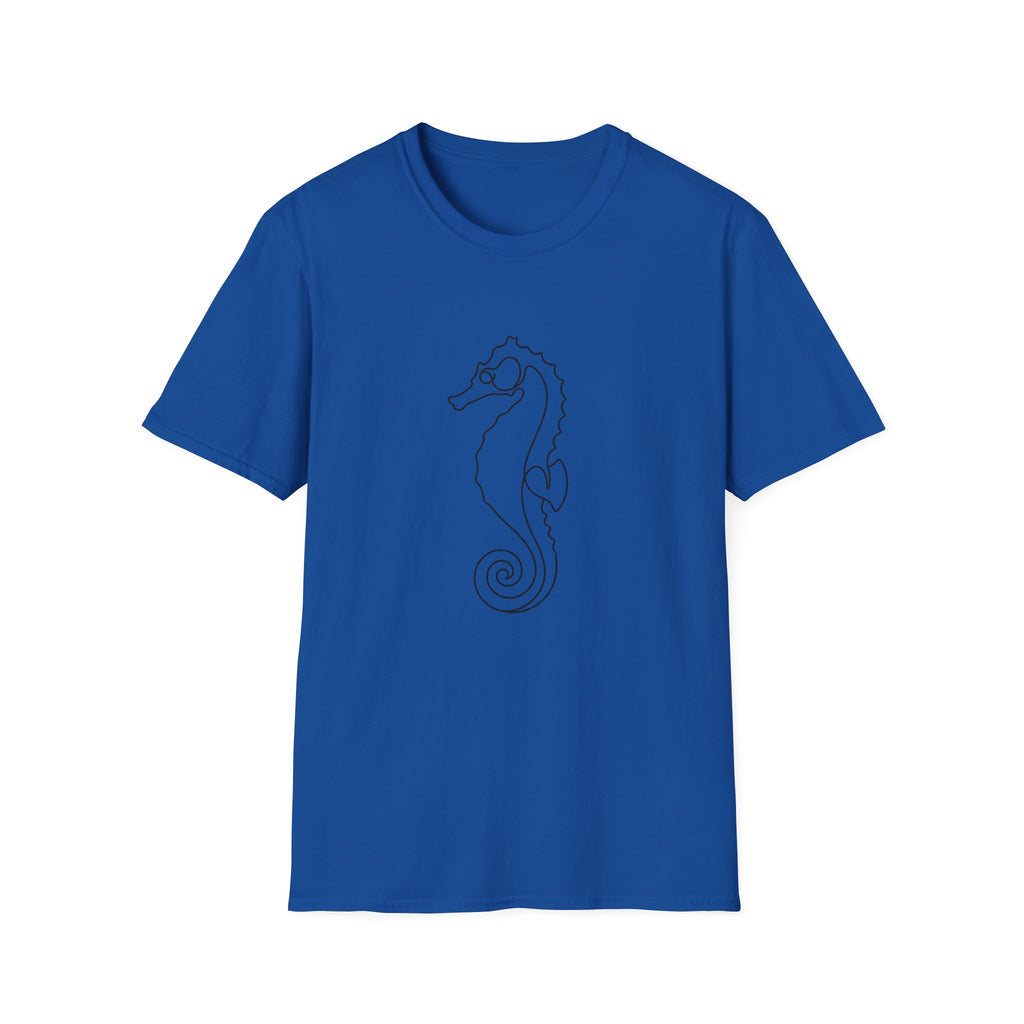 Line Art Seahorse T-Shirt