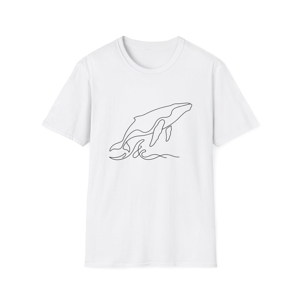 Line Art Whale T-Shirt