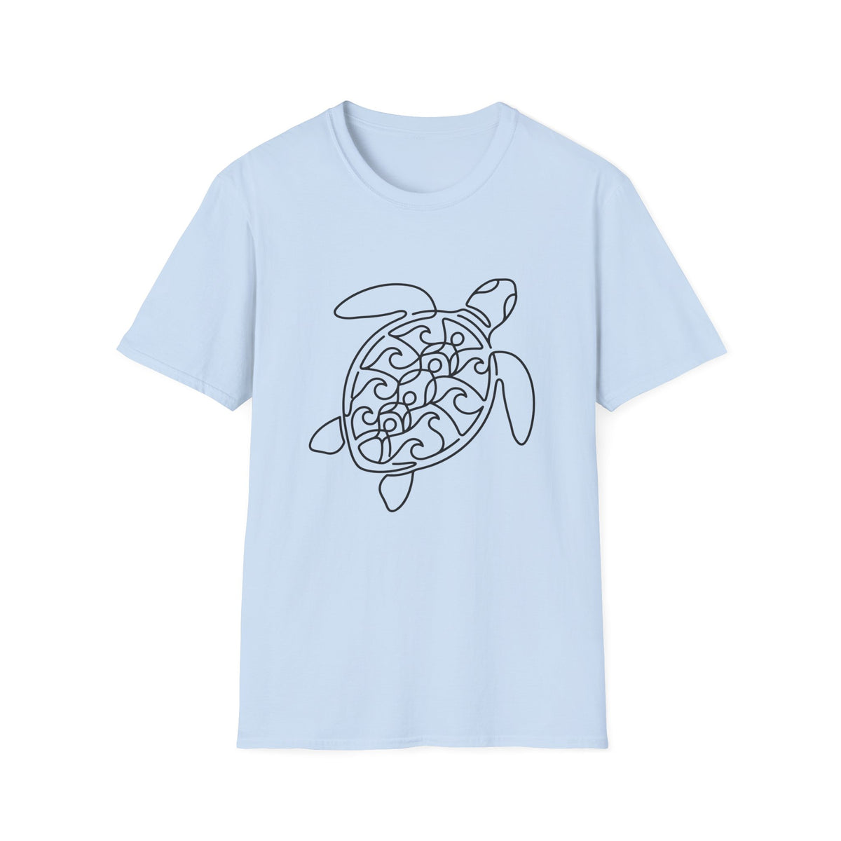 Line Art Turtle T-Shirt