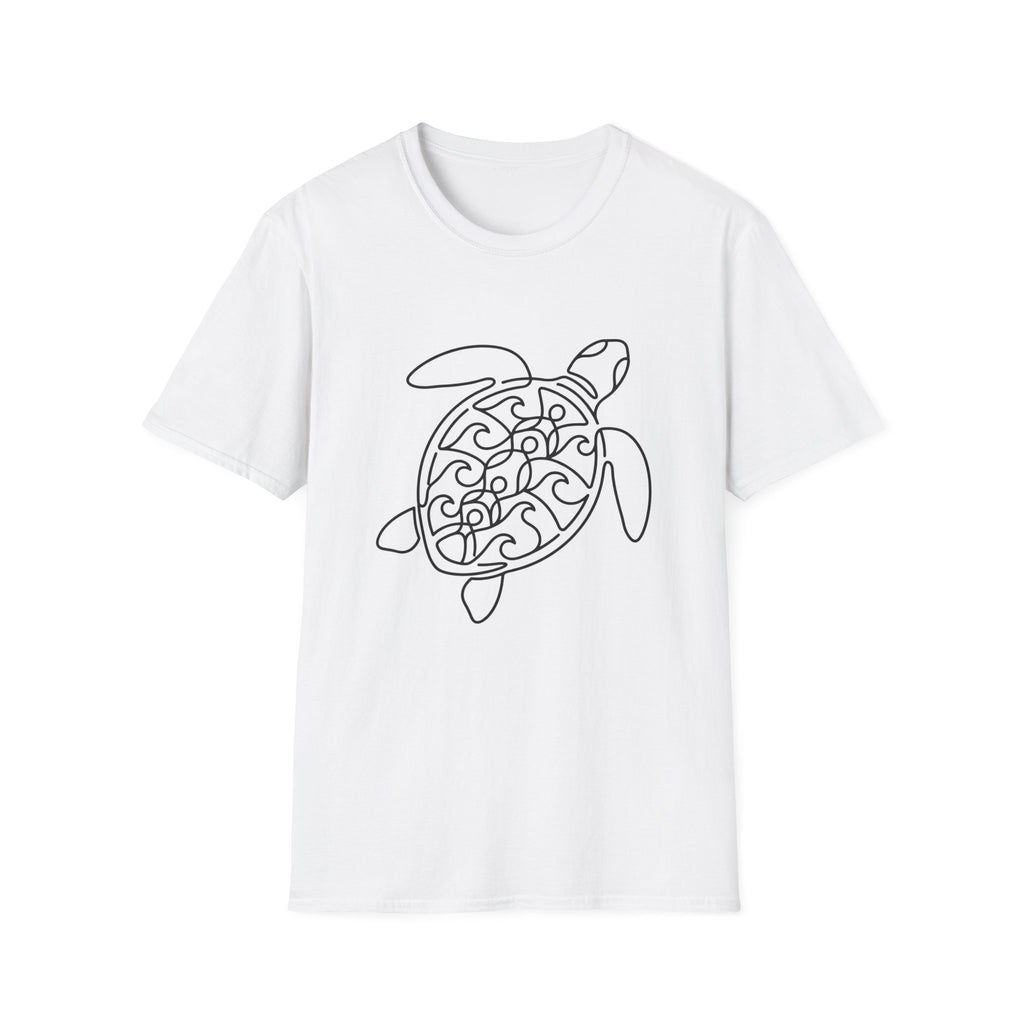 Line Art Turtle T-Shirt