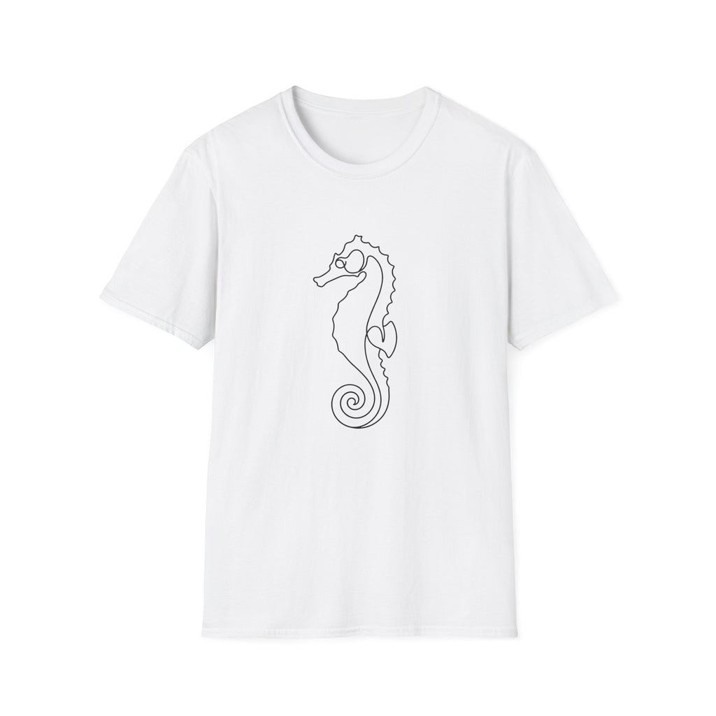 Line Art Seahorse T-Shirt