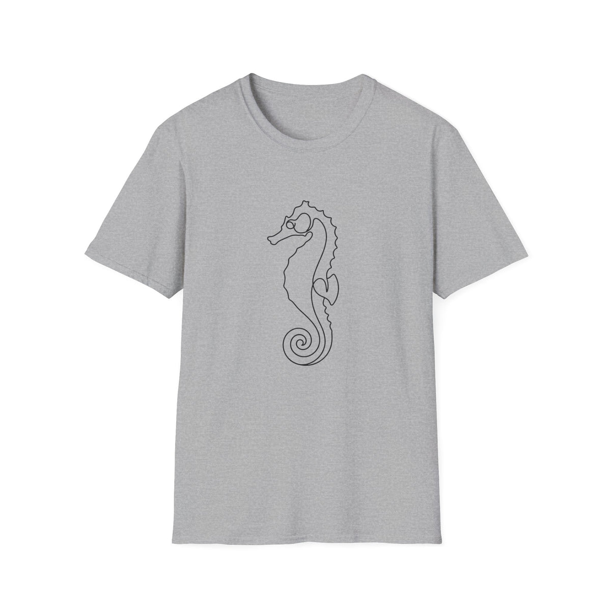Line Art Seahorse T-Shirt