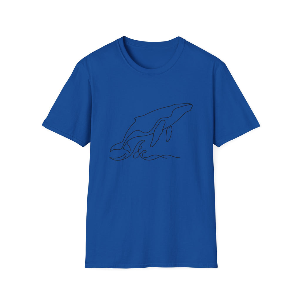 Line Art Whale T-Shirt