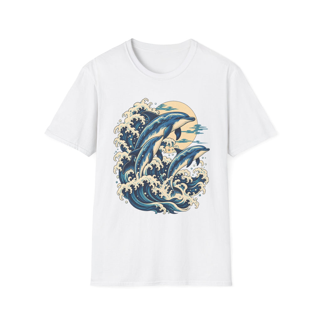 Japanese Inspired Dolphins T-Shirt